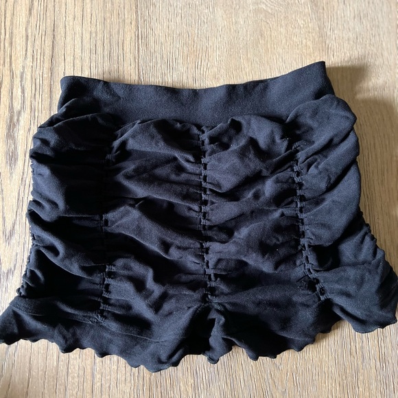 Free People Ruched Seemless Shorts Black xs - Picture 5 of 6